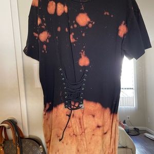 Tie Dye Corset Corset Dress